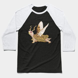 Turtle with Wings Baseball T-Shirt